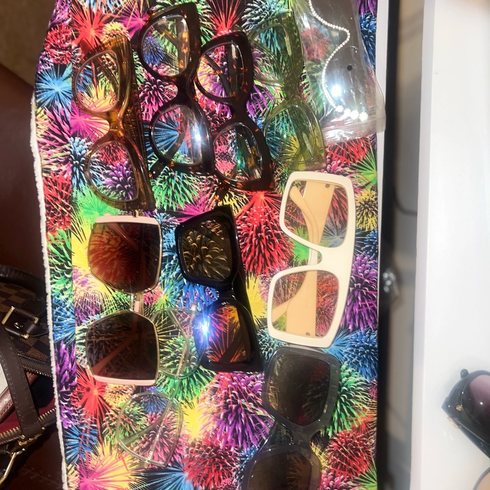 Multiples Assorted Colorful Glasses Set